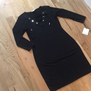 Calvin Klein Lace up Dress